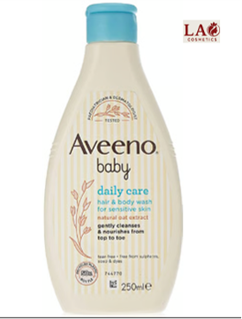 Aveeno Baby Daily Care Hair & Body Wash for Sensitive Skin with Natural Oat Extract 250ml