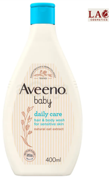 Aveeno Baby Daily Care Hair & Body Wash for Sensitive Skin with Natural Oat Extract 400ml