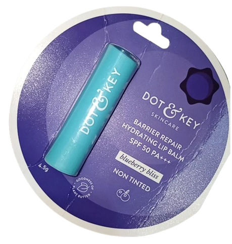 Dot & Key Barrier Repair Hydrating Non Tinted Lip Balm Blueberry Bliss 4.5g