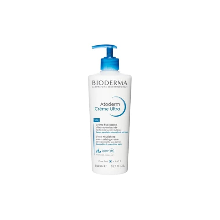 Bioderma Atoderm Ultra-Nourishing Moisturising Cream for Normal to Dry Sensitive Skin 500ml