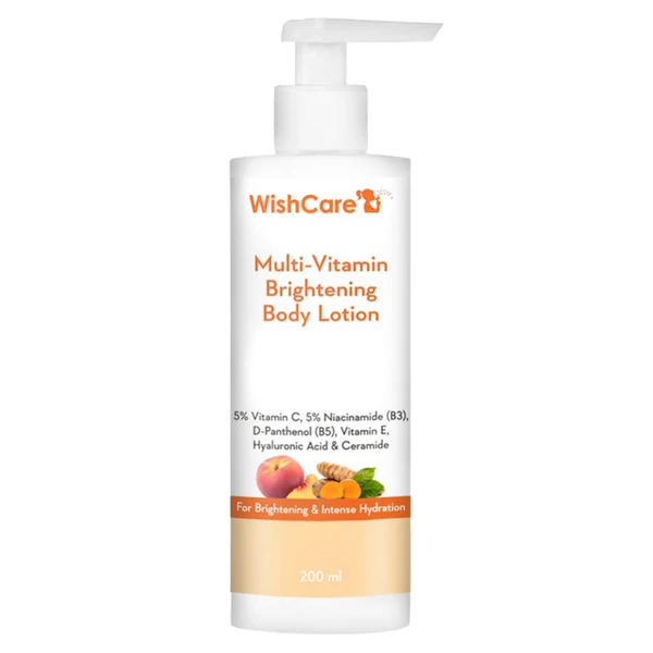 Wishcare Multi Vitamin Brightening Body Lotion For Bright & Even Tones Skin 200ml