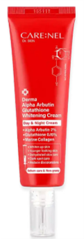 CARE:NEL Derma Alpha Arbutin Glutathione Whitening Day & Night Cream 45ml